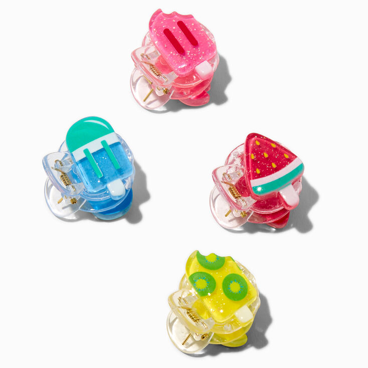Claire&#39;s Club Ice Pop Hair Claws - 4 Pack,