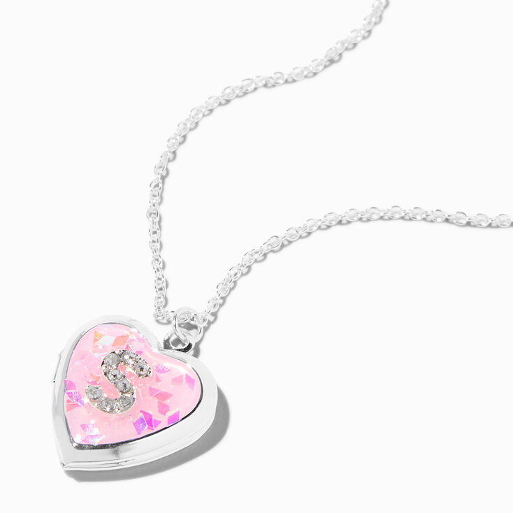 Initial Heart Lock Necklace