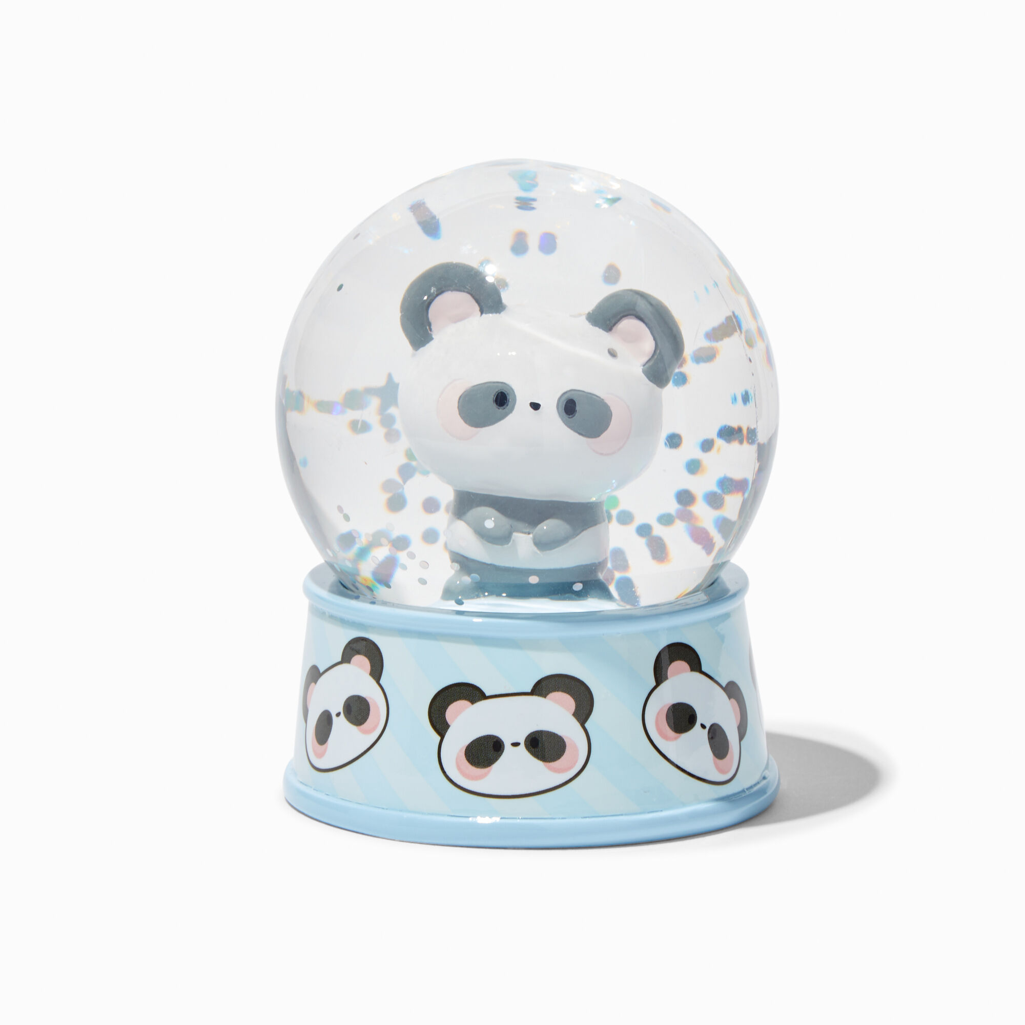 View Claires Panda Bear Snow Globe Blue information