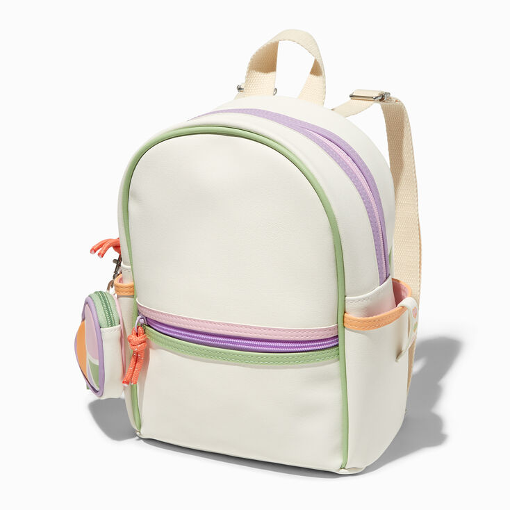 Neutral Colorblock Mini Backpack,