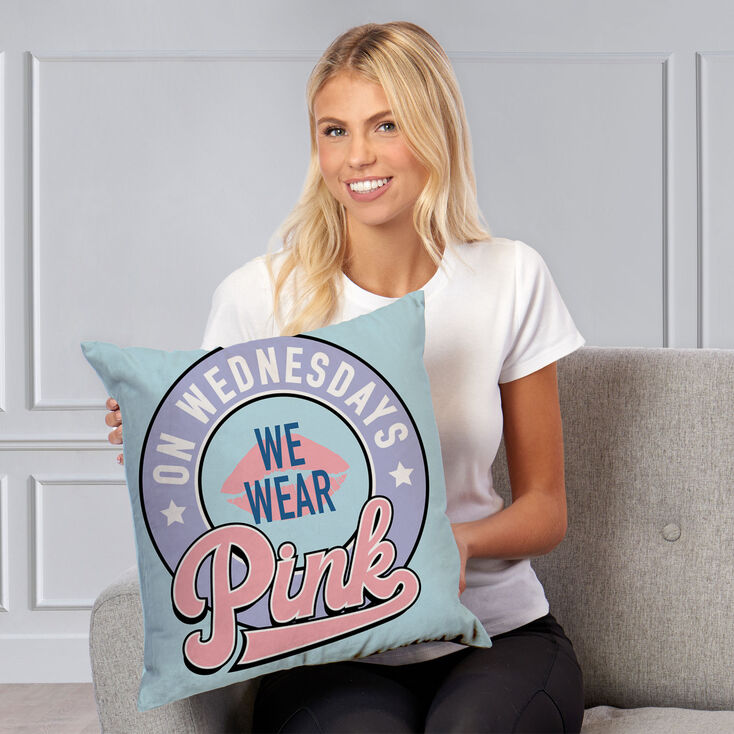 Mean Girls&trade; x Claire&#39;s Pink Throw Pillow,