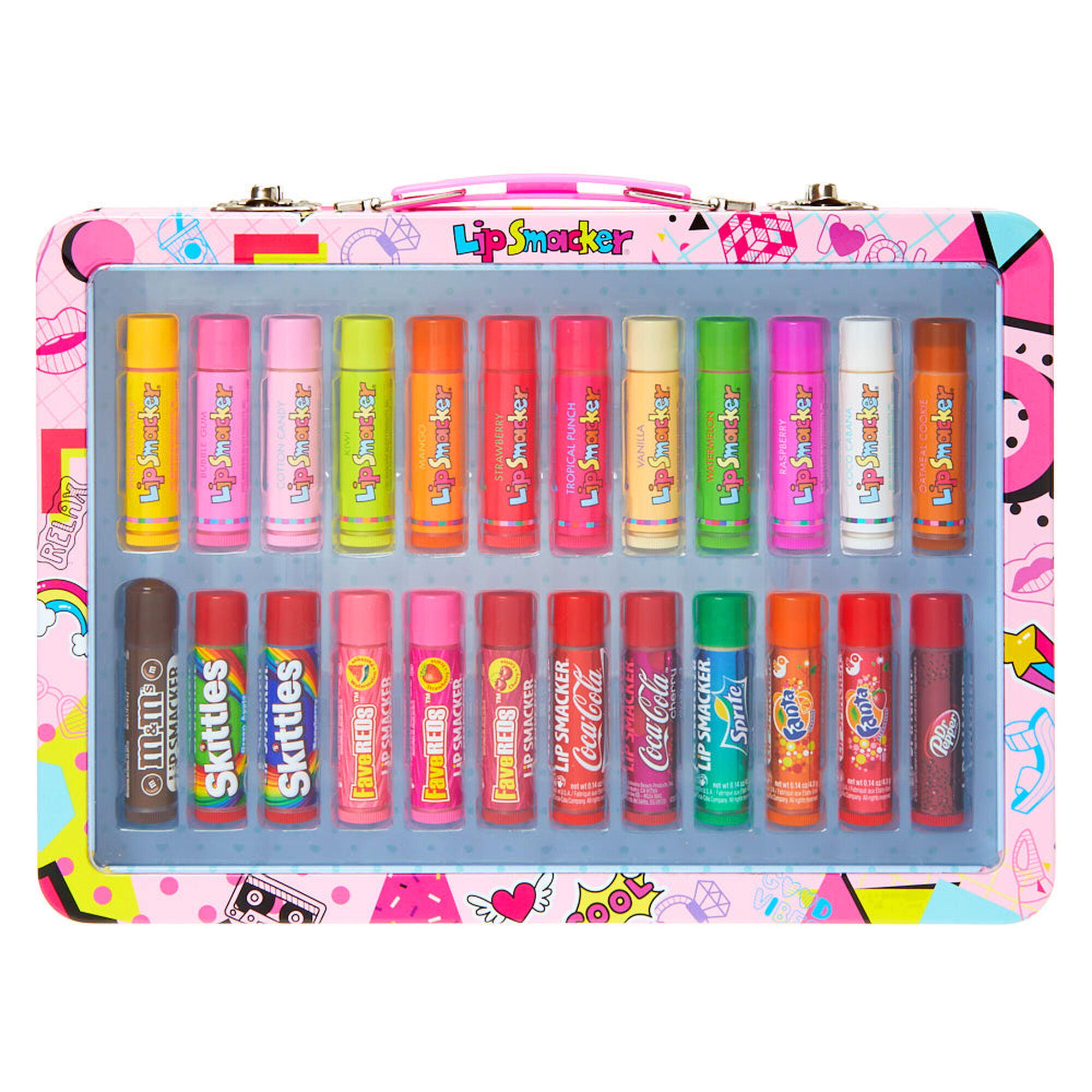 Lip Smacker Boombox Lip Balm Set 24 Pack Claire S Us