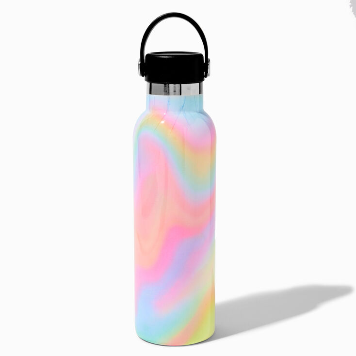 Pastel Rainbow Tie Dye Stainless Steel Water Bottle,