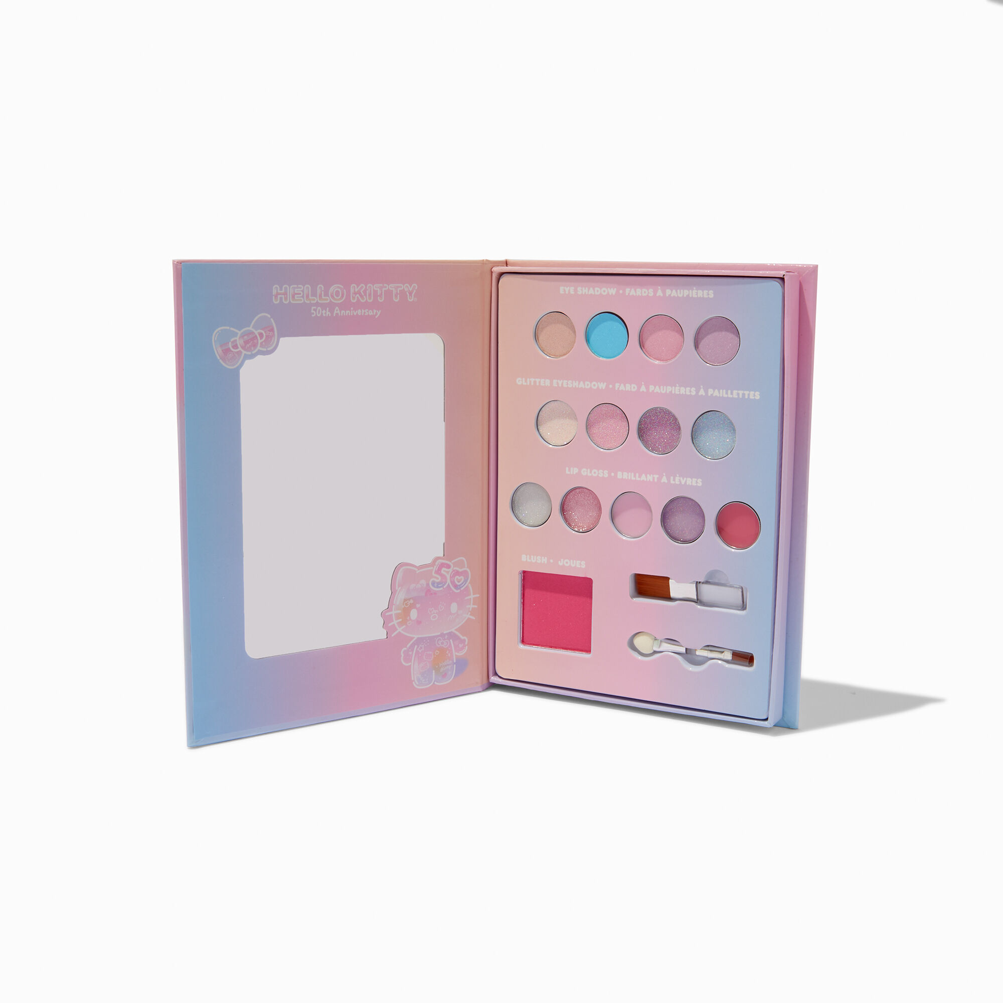 Hello Kitty® 50th Anniversary Claire's Exclusive Holographic Makeup Set,