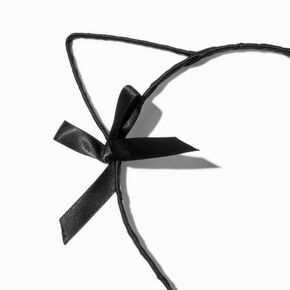 Black Bow Cat Ears Headband,