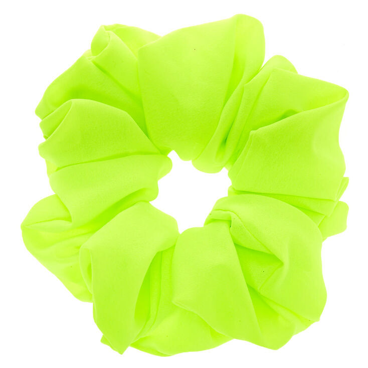 Giant Hair Scrunchie - Neon Green,