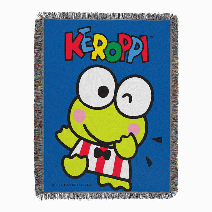 Keroppi&reg; Waving Woven Tapestry Throw Blanket &#40;ds&#41;,