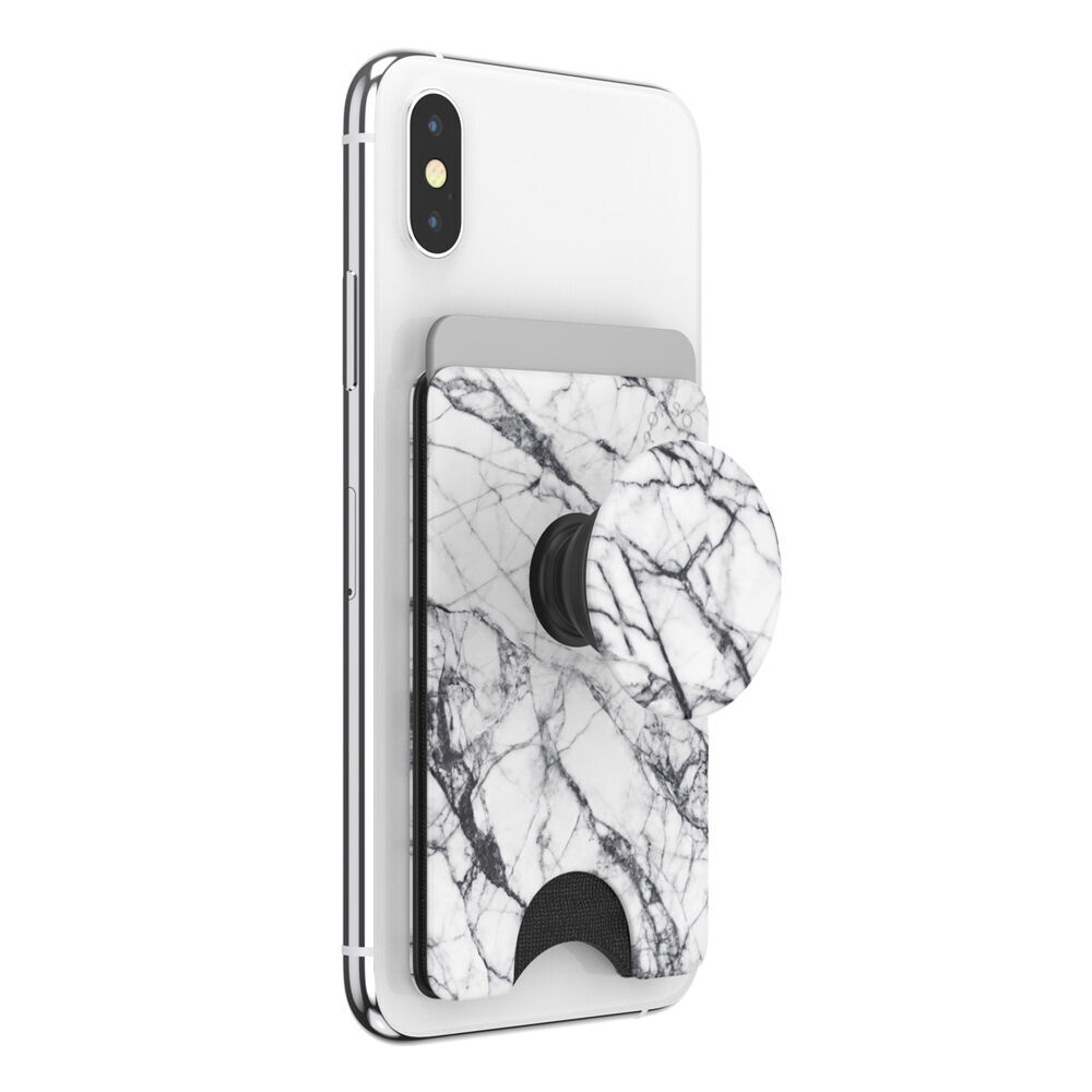 PopWallet+ Dove White Marble,