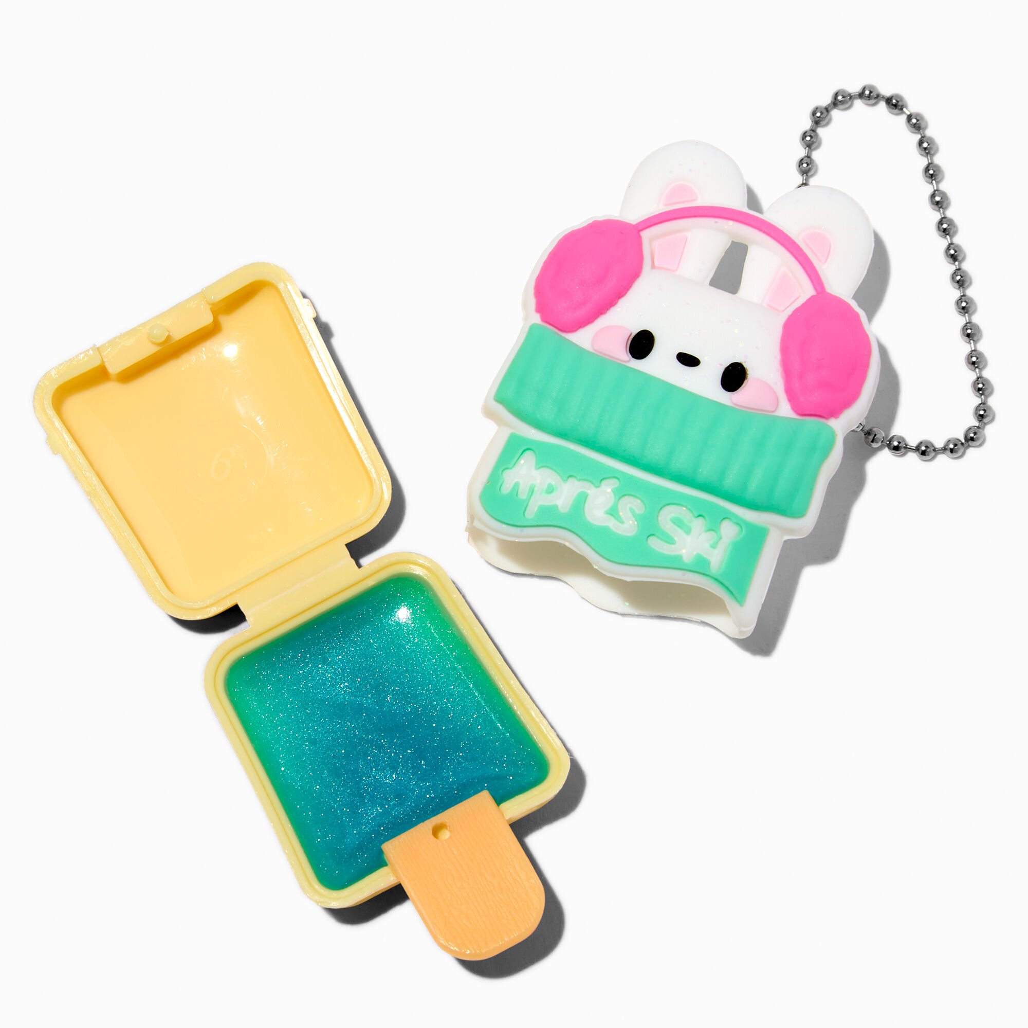 Pucker Pops® Aqua Snow Bunny Lip Gloss Ornament,