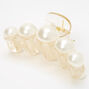 Pearl Studded Transparent Chunky Hair Claw,