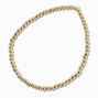 Claire&#39;s Club Gold-tone Beaded Stretch Bracelet,