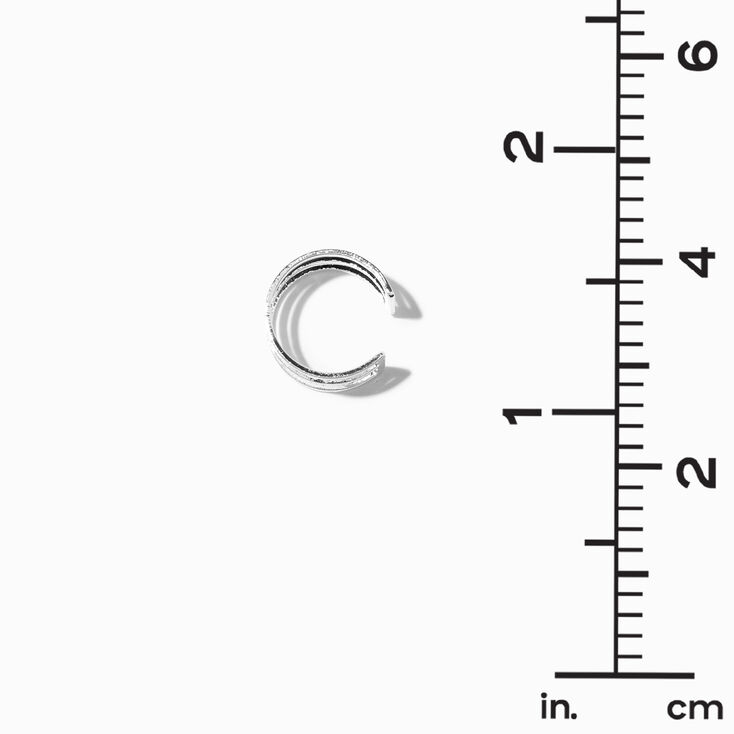 Silver-tone Geometric Ear Cuffs - 6 Pack,