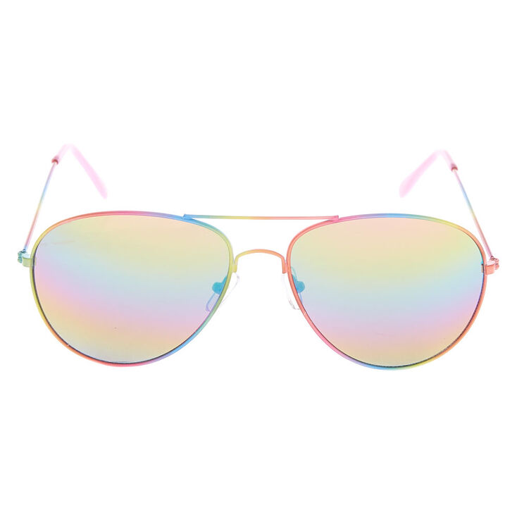 rainbow aviator sunglasses