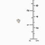 C LUXE by Claire&#39;s 18k Yellow Gold Plated Cubic Zirconia Heart Stud Earrings,