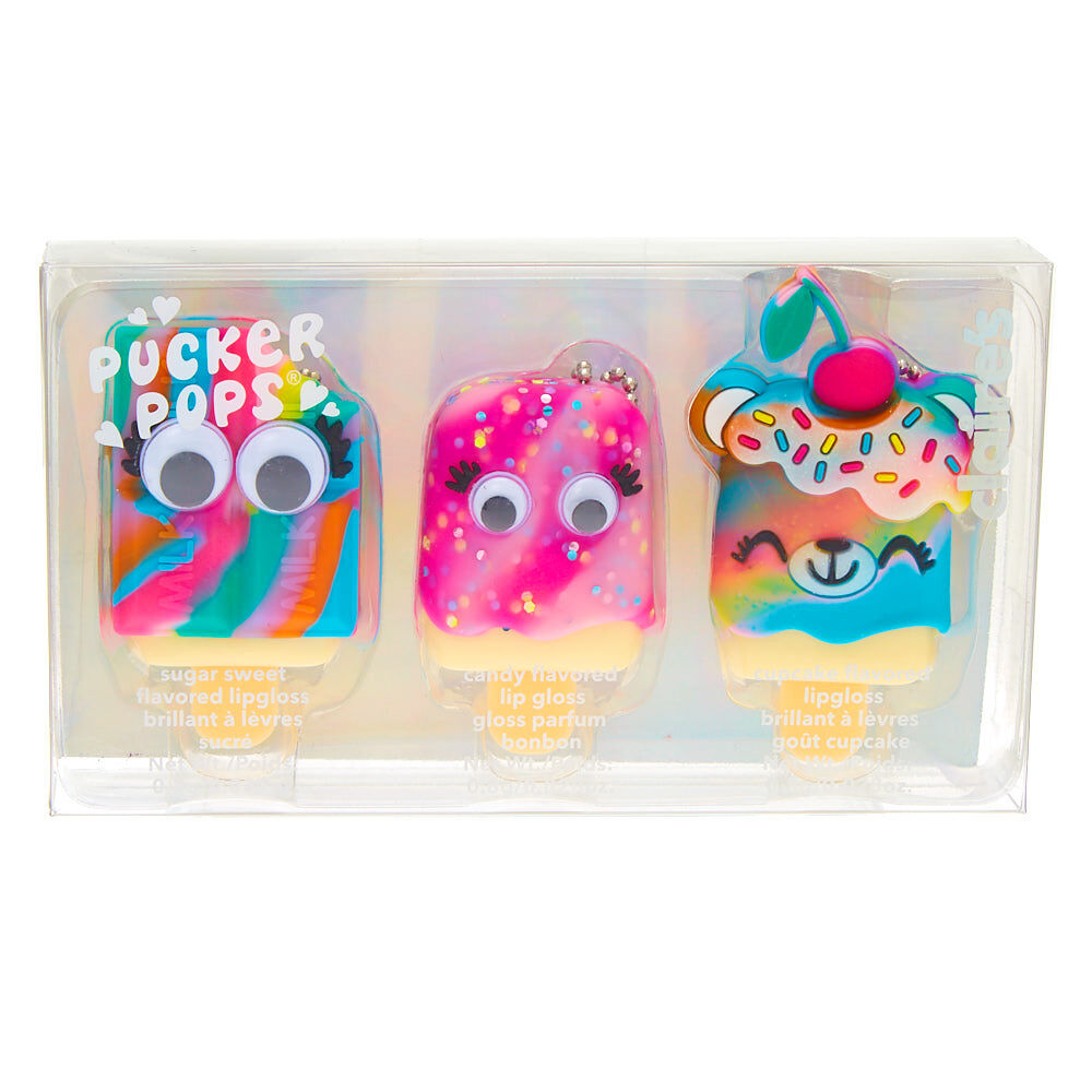 Pucker Pops Candy Lip Gloss Set - 3 Pack,