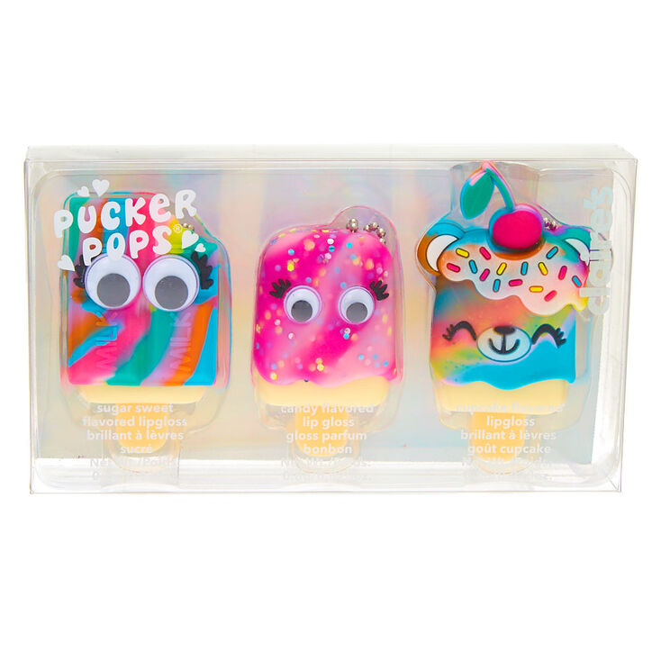 Pucker Pops Candy Lip Gloss Set - 3 Pack,
