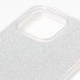 Silver Glitter Protective Phone Case - Fits iPhone&reg; 13 Pro,