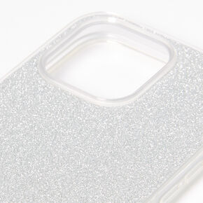 Silver Glitter Protective Phone Case - Fits iPhone&reg; 13 Pro,