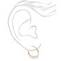 Boucles d&rsquo;oreilles vari&eacute;es perles d&#39;imitation classiques couleur dor&eacute;e - Lot de 6,