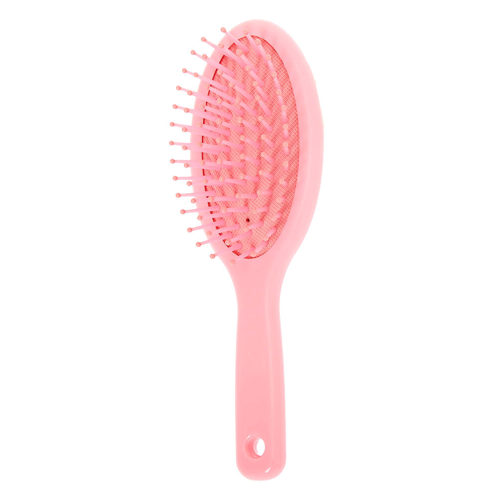 Claire's Club Bear Mini Paddle Hair Brush - Pink,
