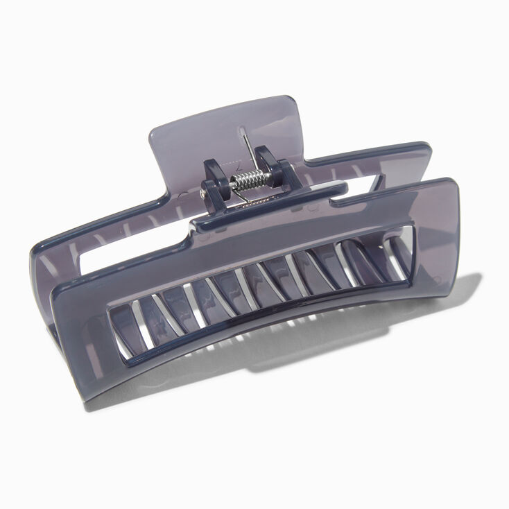 Black Large Rectangular Hair Claw,