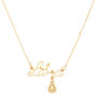 Gold Zodiac Pendant Necklace - Libra,