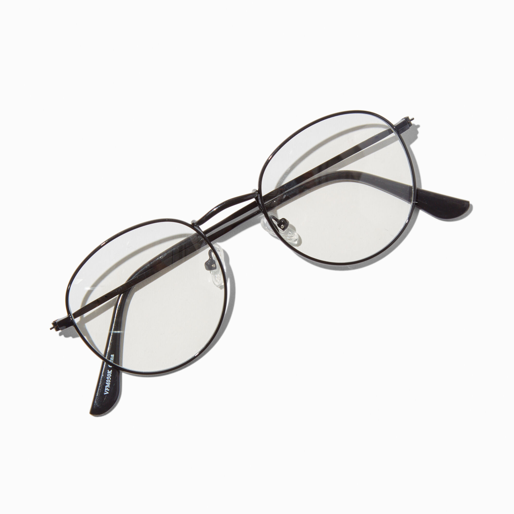 Black Metal Round Clear Lens Frames