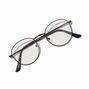 Black Metal Round Clear Lens Frames,
