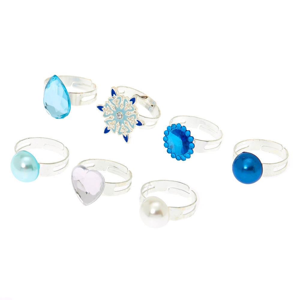 Claire's Club Snowflake Rings - 7 Pack,