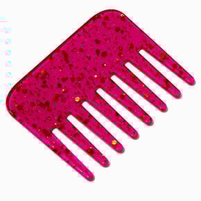 Pink Glitter Hair Comb,