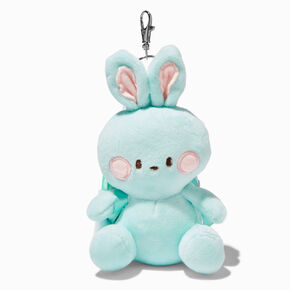 Bunny Furry Mini Backpack Keychain,