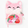 Hamster Candy Furry Lock Diary - Pink,