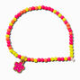 Claire&#39;s Club Flower Seed Bead Stretch Bracelet ,