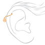 Gold Happy Face 10MM Bubble Cartilage Hoop Earring,
