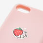 Coque de portable en silicone hamster fraise rose - Compatible avec iPhone&reg; 6/7/8/SE,