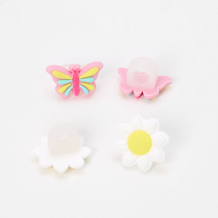 Butterfly Daisy Earbud Charm - 4 Pack,