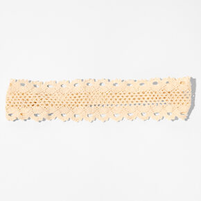 Natural Crochet Headwrap,