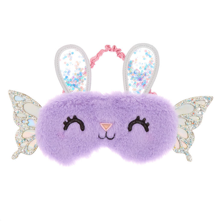 Claire's Masque de sommeil Bella la lapine - Violet