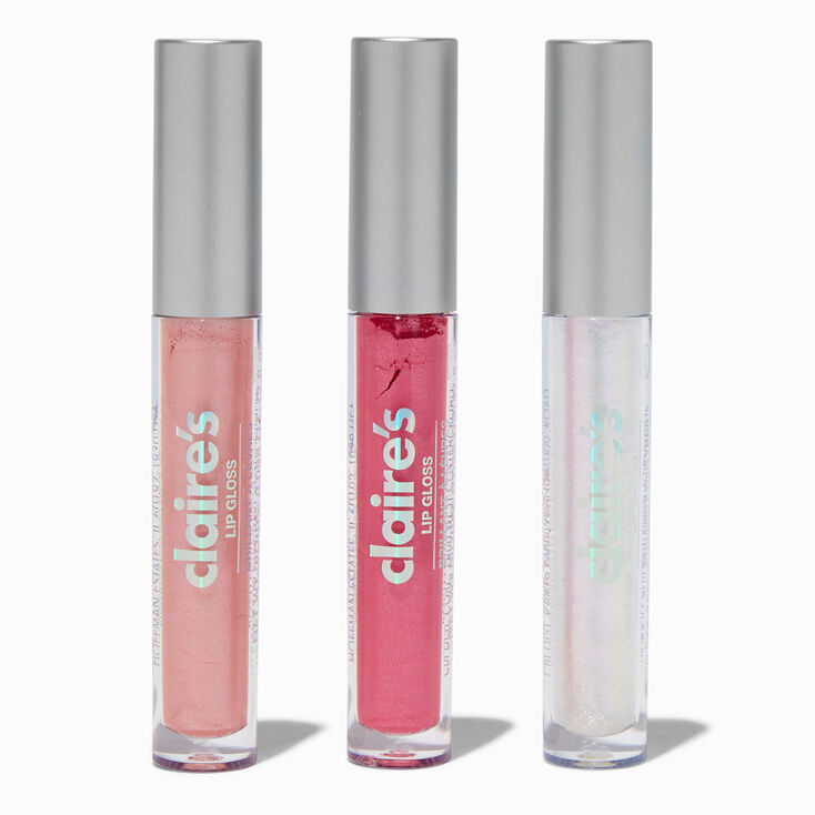 Pink Mini Lip Gloss Set - 3 Pack ,