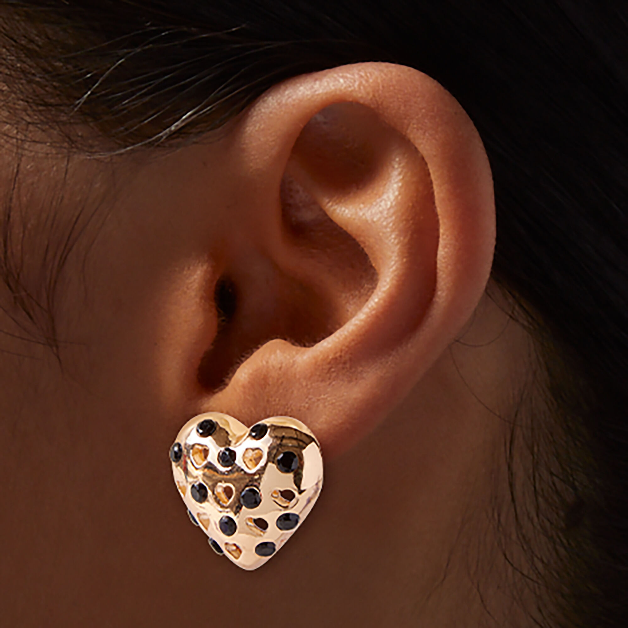 Black stud earrings claire's discount