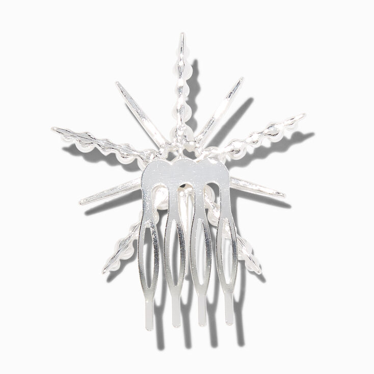Pearl &amp; Rhinestone Starburst Hair Comb,