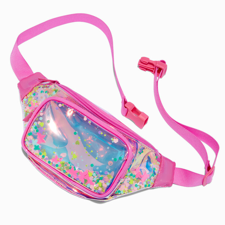 Sac ceinture shaker holographique transparent Claire&#39;s Club,