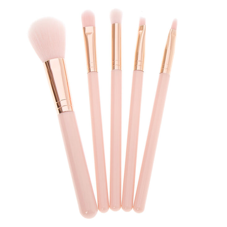 Blushing Makeup Brush Set - Pink, 5 Pack,