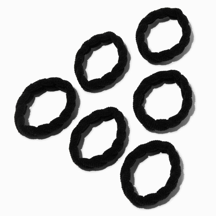 Black Swizzle Hair Ties - 6 Pack,