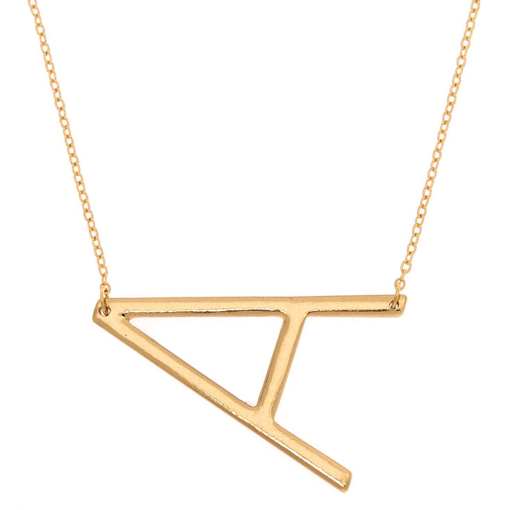Claire's Collier à pendentif initiale oversize A