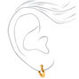 Gold-tone 10mm Tube Hoop Earrings,