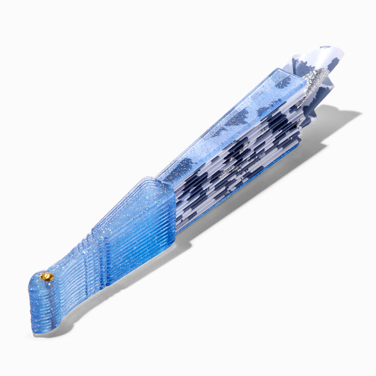 Claire&#39;s Club Snow Leopard Folding Fan,