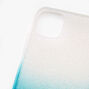 Turquoise Ombre Caviar Glitter Phone Case - Fits iPhone&reg; 11,
