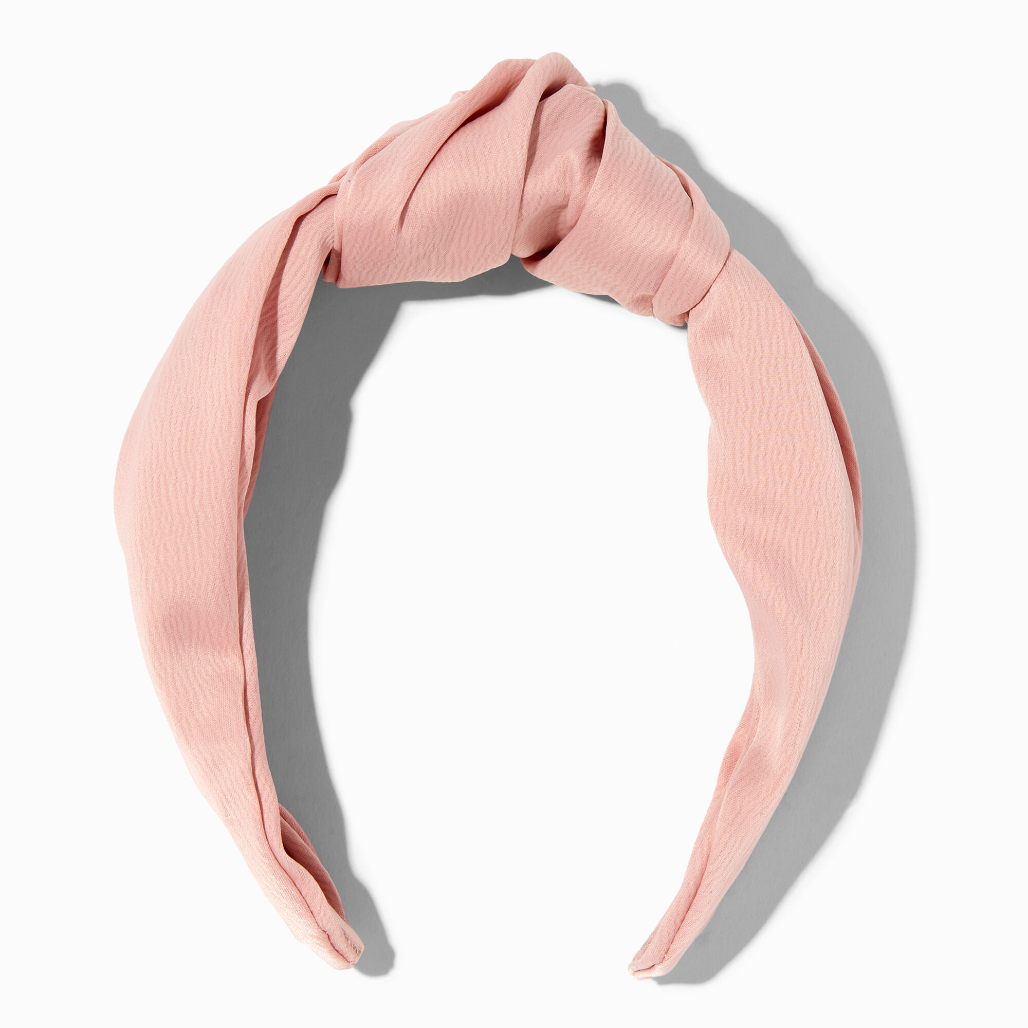 View Claires Blush Satin Knotted Headband Pink information