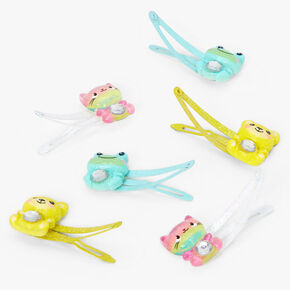 Barrettes clic clac petits animaux et strass Claire&#39;s&nbsp;Club - Lot de 6,